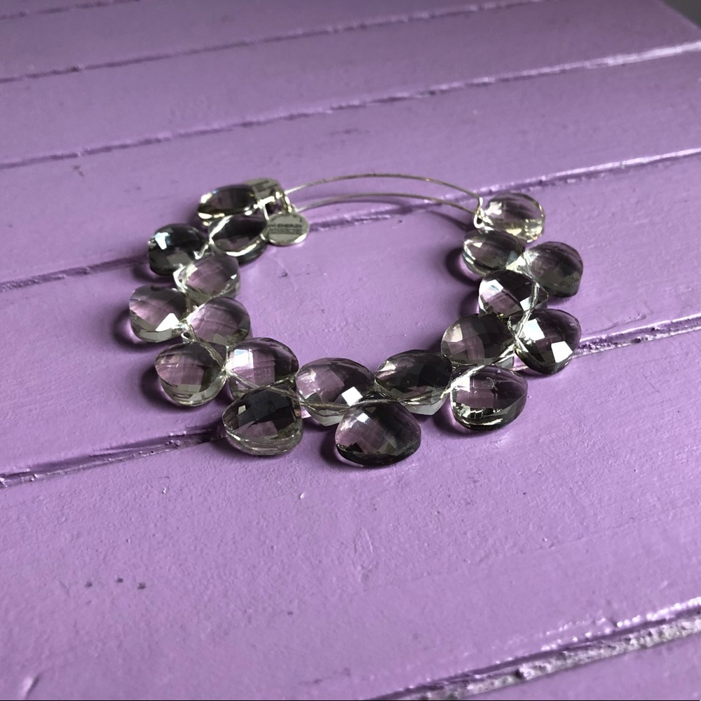 COPY - Silver gray beaded Alex and Ani bracelet!